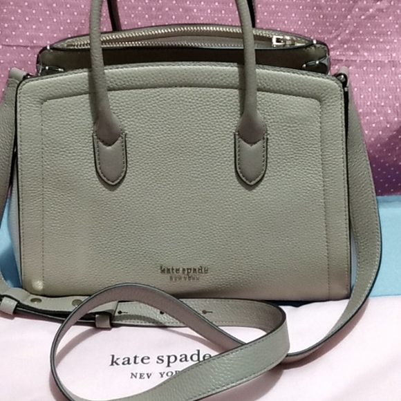 Kate Spade New York  Knott Pebble Leather Satchel  Crossbody Purse Handbag NWT!! - Picture 2 of 4